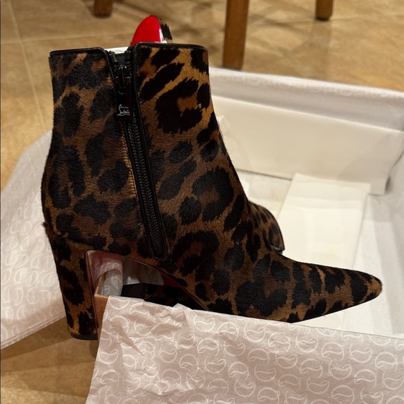 Christian Louboutin Leopard Ankle Booties - Picture 6 of 9